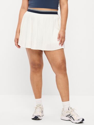 Old Navy Extra High-Waisted Micro-Pleated Skort - Magnolia in Saudi Arabia