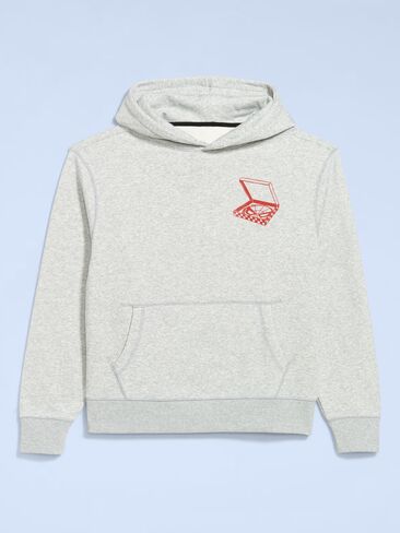 Old Navy Old Navy x Marvel Spider-Man Graphic Popover Hoodie for Adults - Heather Gray in Saudi Arabia