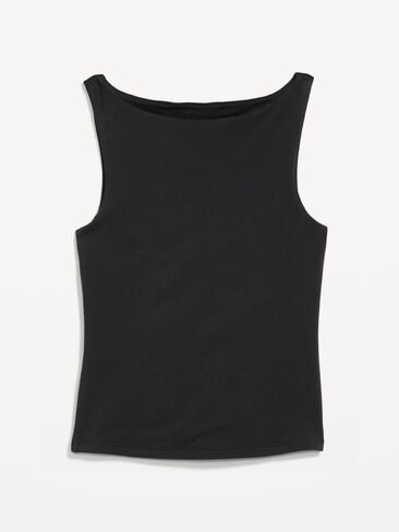 Old Navy Hug Double-Layer Boat-Neck Top - Black Jack in Saudi Arabia