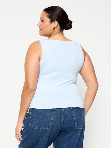 Old Navy Hug Double-Layer Boat-Neck Top - Sky Maintenance in Saudi Arabia