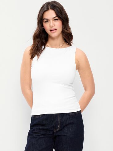 Old Navy Hug Double-Layer Boat-Neck Top - Calla Lilies in Saudi Arabia