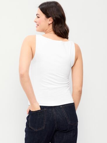Old Navy Hug Double-Layer Boat-Neck Top - Calla Lilies in Saudi Arabia