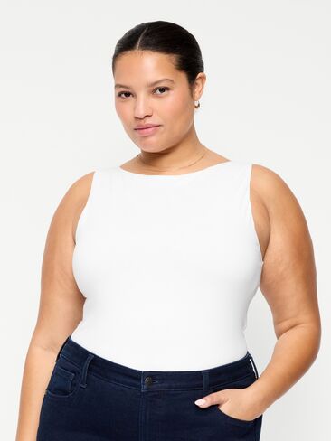 Old Navy Hug Double-Layer Boat-Neck Top - Calla Lilies in Saudi Arabia