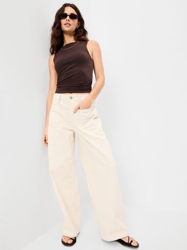 Old Navy Hug Double-Layer Boat-Neck Top - BLACK COFFEE in Saudi Arabia