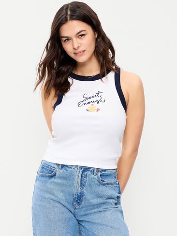 قميص بدون أكمام برسومات Old Navy Graphic - كالا ليليز in Saudi Arabia