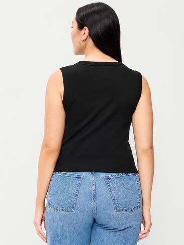 قميص بدون أكمام بفتحة رقبة على شكل حرف V من Old Navy - بلاك جاك in Saudi Arabia