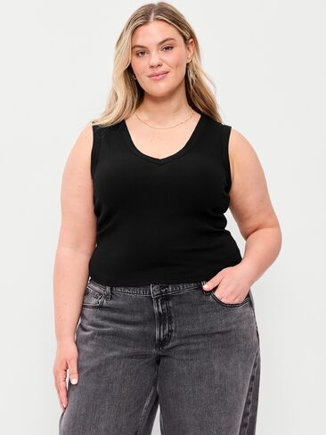 قميص بدون أكمام بفتحة رقبة على شكل حرف V من Old Navy - بلاك جاك in Saudi Arabia