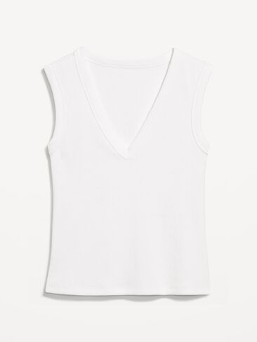 Old Navy Snug Crop V-Neck Tank Top - Calla Lilies in Saudi Arabia