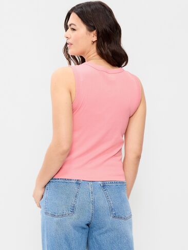 Old Navy Snug Crop V-Neck Tank Top - GLADIOLA in Saudi Arabia