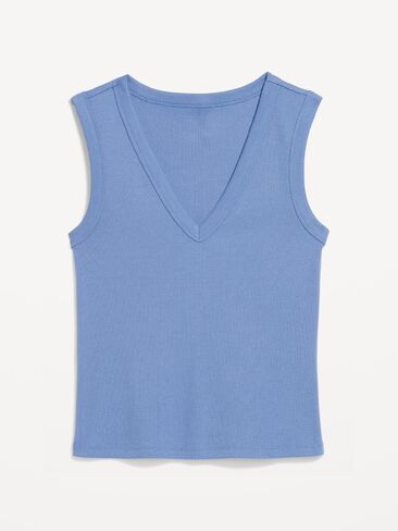 Old Navy Snug Crop V-Neck Tank Top - Hyacinth in Saudi Arabia