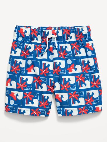 Old Navy Printed Swim Trunks for Toddler Boys - HYDRO BLUE in Saudi Arabia