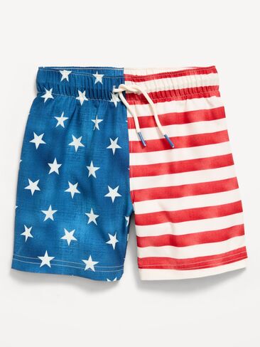 Old Navy Printed Swim Trunks for Toddler Boys - Americana in Saudi Arabia