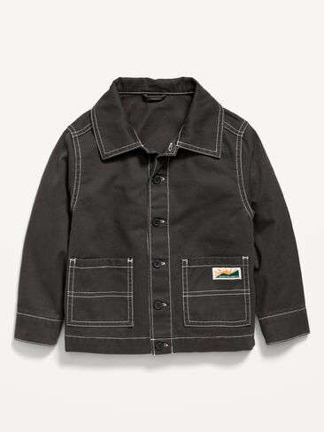 Old Navy Washed Utility Jacket for Toddler Boys - Panther in Saudi Arabia
