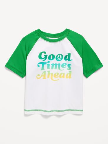 Old Navy Short-Sleeve Graphic Rashguard Swim Top for Toddler Boys - CHRYSALIS in Saudi Arabia