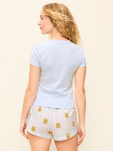 Old Navy Old Navy x Disney Winnie the Pooh Short Sleeve Ringer T-Shirt for Women - Contrail in Saudi Arabia
