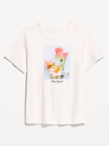 Old Navy EveryWear Crew-Neck Graphic T-Shirt - Calla Lilies in Kuwait