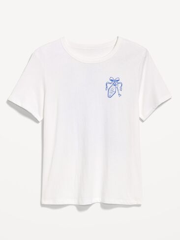 Old Navy EveryWear Crew-Neck Graphic T-Shirt - Calla Lily White in Saudi Arabia