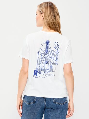 Old Navy EveryWear Crew-Neck Graphic T-Shirt - Calla Lily White in Saudi Arabia