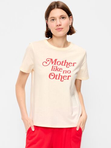 Old Navy EveryWear Crew-Neck Graphic T-Shirt - Sea Salt in Saudi Arabia
