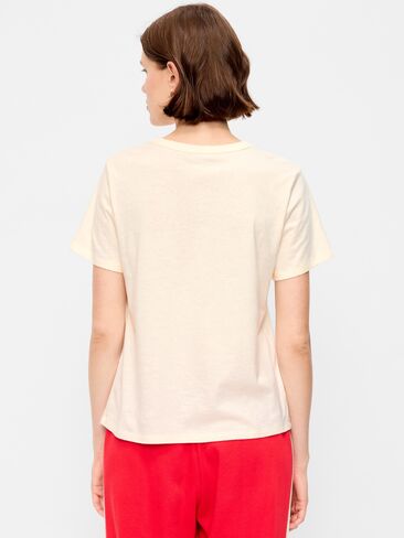 Old Navy EveryWear Crew-Neck Graphic T-Shirt - Sea Salt in Saudi Arabia