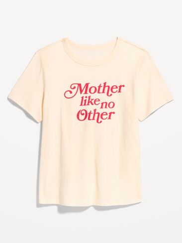 Old Navy EveryWear Crew-Neck Graphic T-Shirt - Sea Salt in Saudi Arabia
