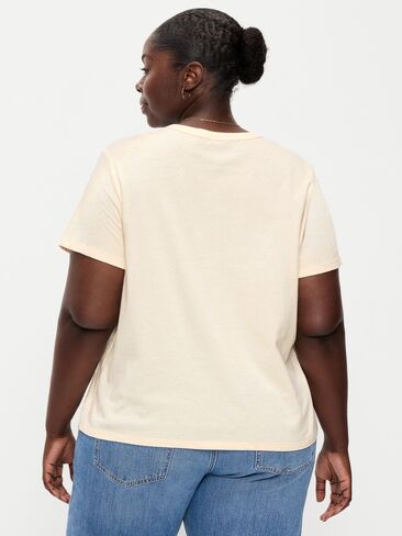 Old Navy EveryWear Crew-Neck Graphic T-Shirt - Sea Salt in Saudi Arabia