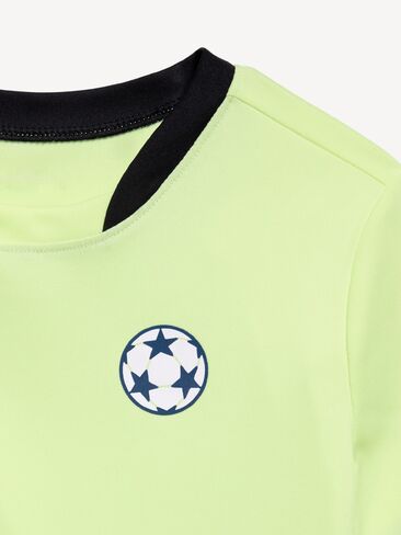 تي شيرت جيرسي لكرة القدم بأكمام قصيرة من Old Navy للأولاد الصغار - LIME IS UP in Kuwait