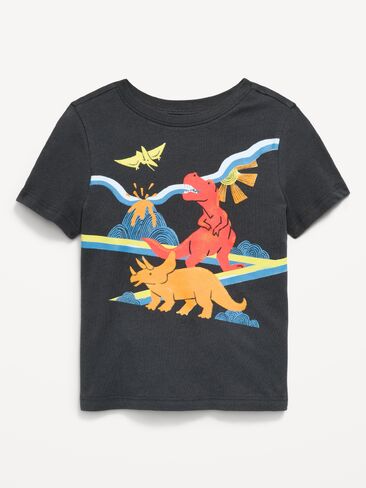 تي شيرت برسومات للجنسين بأكمام قصيرة من Old Navy للأطفال الصغار - الديناصورات in Kuwait