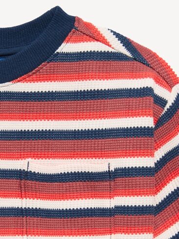 تي شيرت Old Navy كبير الحجم بأكمام قصيرة ومحبوك للأولاد الصغار - OBSCURE NIGHT in Kuwait