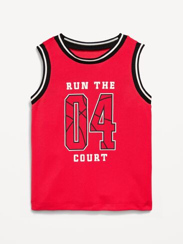 Old Navy Mesh Graphic Basketball Tank Top for Toddler Boys - Scotty Red in Kuwait