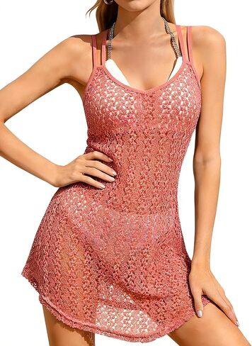 Swimsuit Coverup for Women Beach Cover Ups Bathing Suit Cover Up Dress Summer Beach Vacation Outfits 2026 in Saudi Arabia