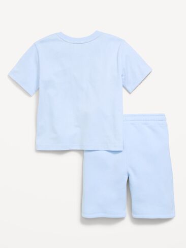 طقم تي شيرت وسروال قصير برسومات كبيرة الحجم من Old Navy Disney© Mickey Mouse للأولاد الصغار - Just Chill in Kuwait