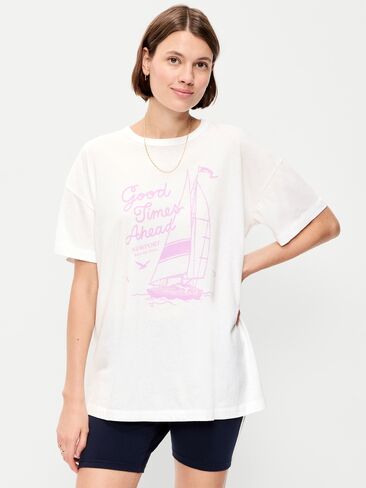 تي شيرت تونيك كبير الحجم من Old Navy - زنابق كالا in Saudi Arabia