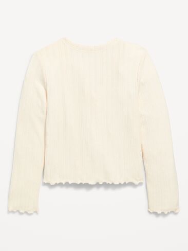 سترة صوفية من Old Navy Pointelle-Knit للفتيات - Creme De La Creme in Saudi Arabia