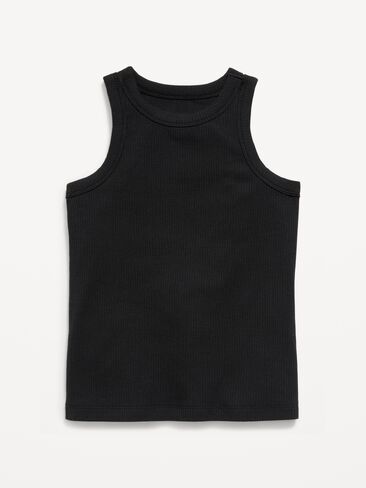 Old Navy Fitted Ribbed Tank Top for Girls - Black Jack in Saudi Arabia