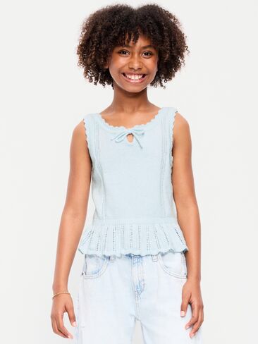 Old Navy Sweater-Knit Tank Top for Girls - Iced Water in Saudi Arabia