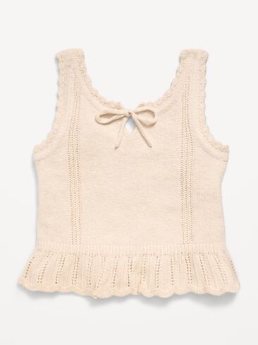 Old Navy Sweater-Knit Tank Top for Girls - Creme De La Creme in Saudi Arabia