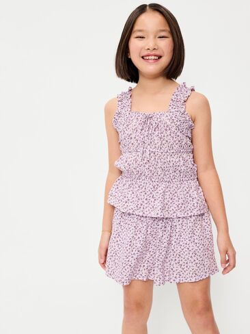 شورت مطبوع للفتيات من Old Navy - زهور أرجوانية in Kuwait