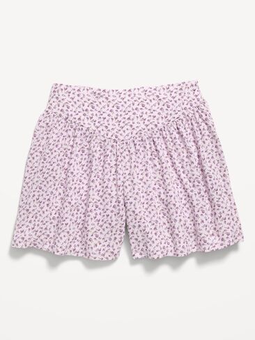 شورت مطبوع للفتيات من Old Navy - زهور أرجوانية in Kuwait
