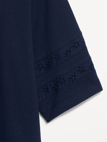 تي شيرت Old Navy Vintage برقبة دائرية وحواف من الدانتيل - عمق القطب الشمالي in Saudi Arabia