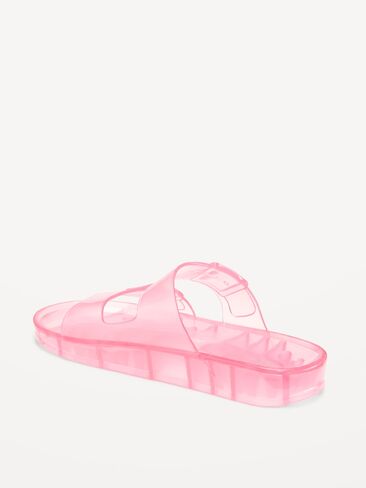 Old Navy Jelly Buckled Slide Sandals for Girls - Pressed Flower in Saudi Arabia