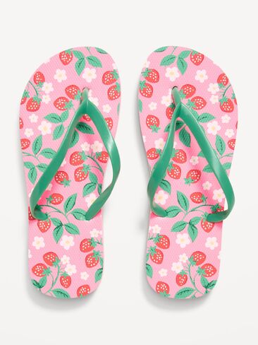 Old Navy Flip-Flop Sandals for Girls (Partially Plant-Based) - Strawberry in Saudi Arabia