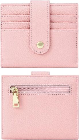 Small Wallets Women RFID Leather Bifold Card Holder Cute Flower Wallet for Women with Zipper Coin Pocket 3 ID Windows in Saudi Arabia
