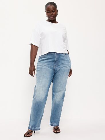 Old Navy Curvy High-Waisted OG Loose Jeans - NINA in Saudi Arabia