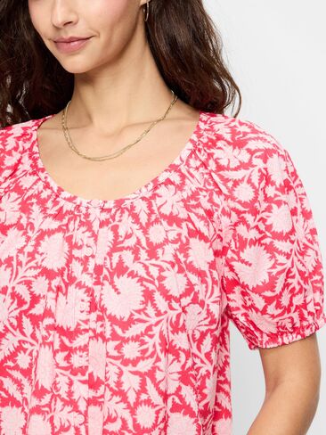Old Navy Airy Button-Down Top - Pink Print in Saudi Arabia