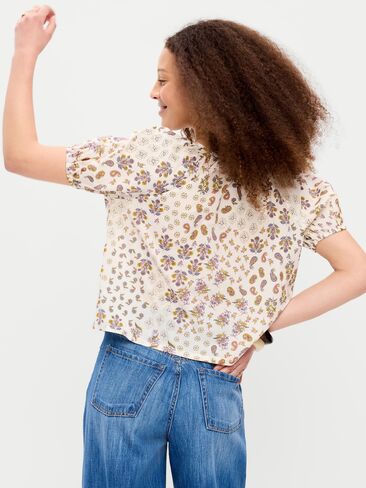 Old Navy Airy Button-Down Top - White in Saudi Arabia
