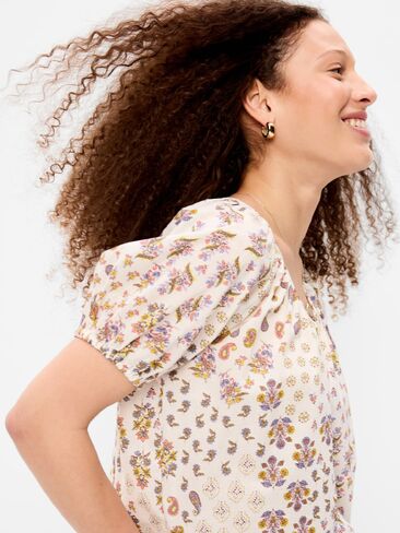 Old Navy Airy Button-Down Top - White in Saudi Arabia