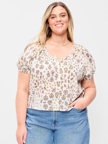 Old Navy Airy Button-Down Top - White in Saudi Arabia