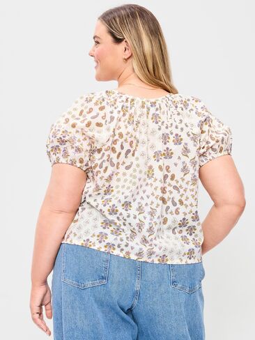 Old Navy Airy Button-Down Top - White in Saudi Arabia