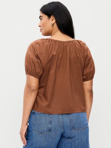 Old Navy Airy Button-Down Top - Coco de mer in Saudi Arabia